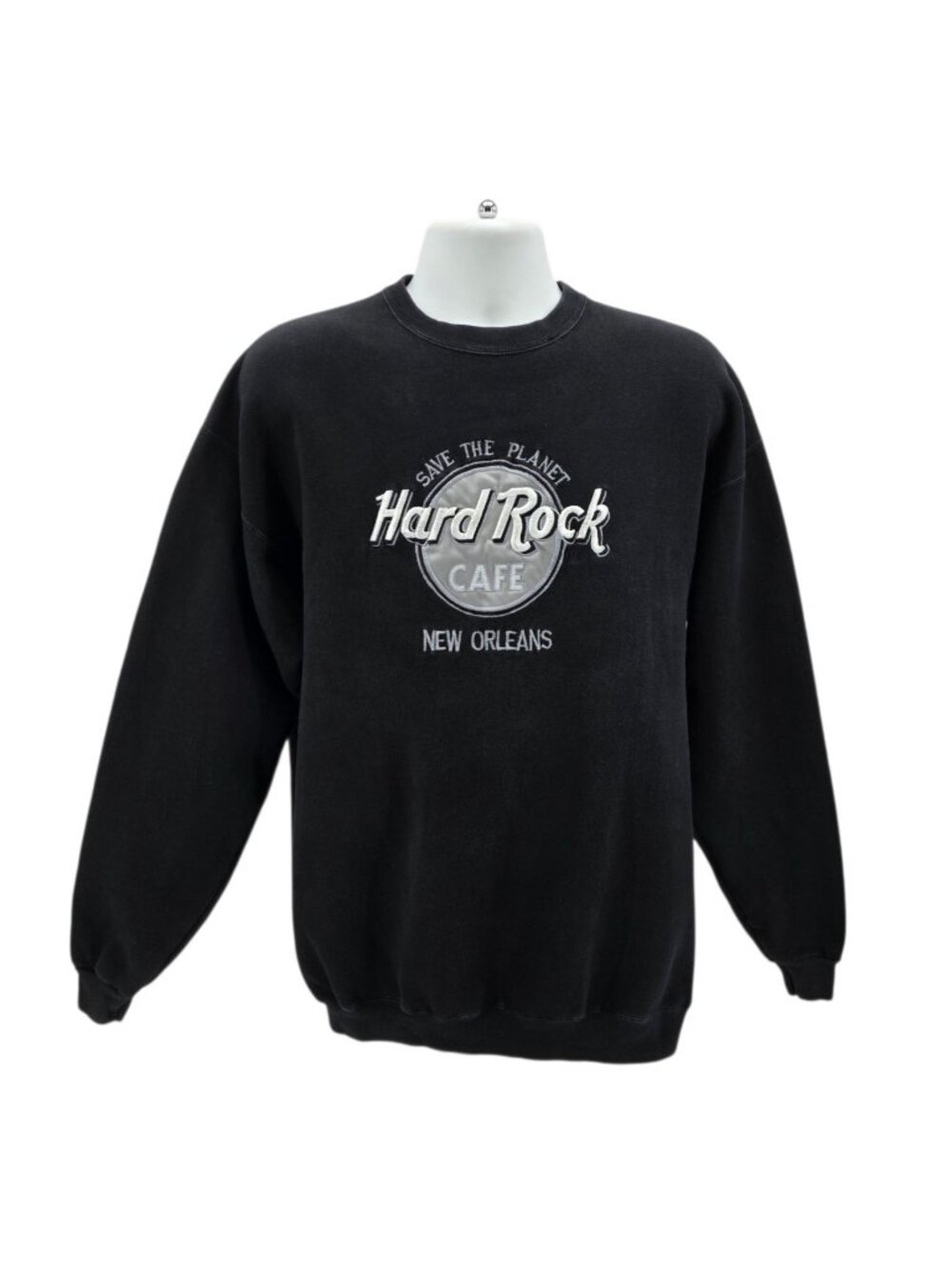 Vintage Hard Rock Cafe Mens XL Sweatshirt New Orleans Embroidered Save Nineties